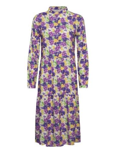 Anita Dress Knelang Kjole Multi/patterned Lollys Laundry