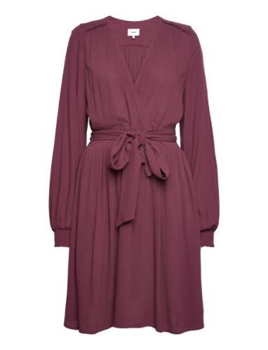 Nutuula Dress Knelang Kjole Burgundy Nümph