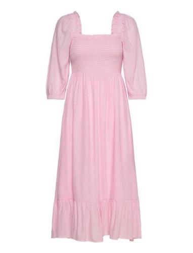 Dencelkb Dress Knelang Kjole Pink Karen By Simonsen