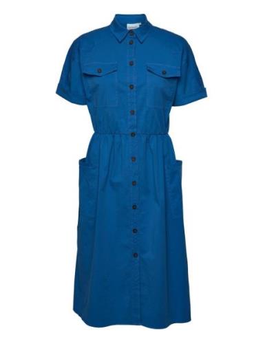 Dagnykb Dress Knelang Kjole Blue Karen By Simonsen