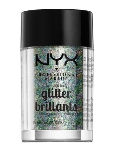 Face & Body Glitter Sminke Ansikt Silver NYX Professional Makeup