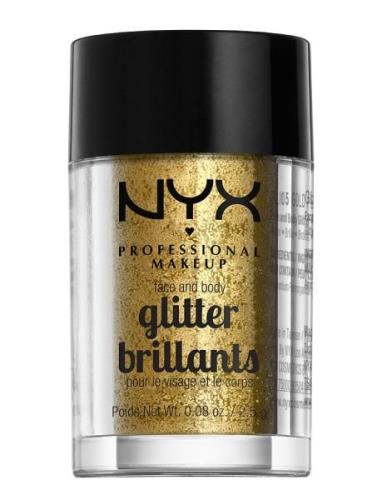 Face & Body Glitter Sminke Ansikt Gold NYX Professional Makeup
