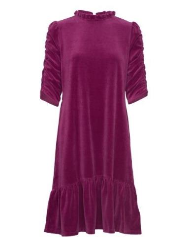 Marion Dress Knelang Kjole Purple ODD MOLLY