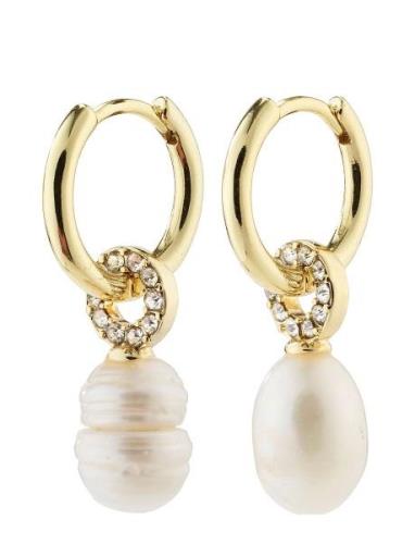 Baker Freshwater Pearl Earrings Gold-Plated Øredobber Smykker Multi/pa...