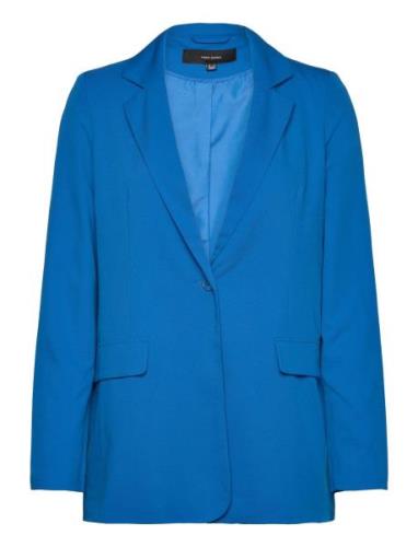 Vmzelda Ls Loose Blazer Noos Blazers Single Breasted Blazers Blue Vero...