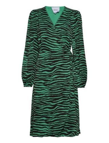 Evelyn Wrap Dress Knelang Kjole Multi/patterned Minus