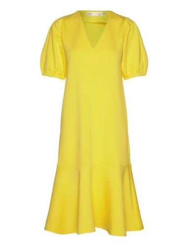 Varenaiw Dress Knelang Kjole Yellow InWear