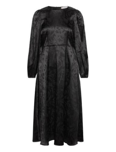 Gina Dress Knelang Kjole Black A-View
