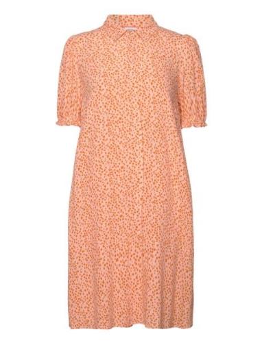 Nulydia Short Dress Knelang Kjole Orange Nümph