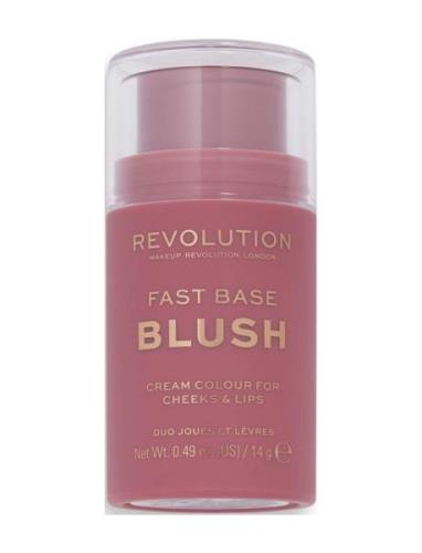 Revolution Fast Base Blush Stick Bare Rouge Sminke Pink Makeup Revolut...