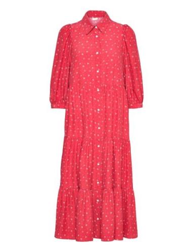 Cynthia Midi Dress Smaller Isa Knelang Kjole Red LEVI´S Women