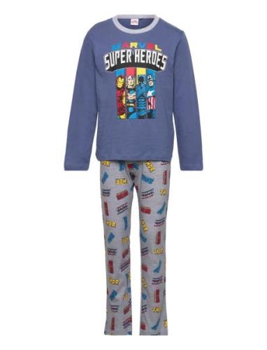 Pyjalong Pyjamas Sett Multi/patterned Marvel