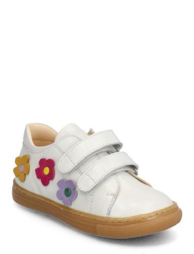 Shoes - Flat - With Velcro Lave Sneakers White ANGULUS