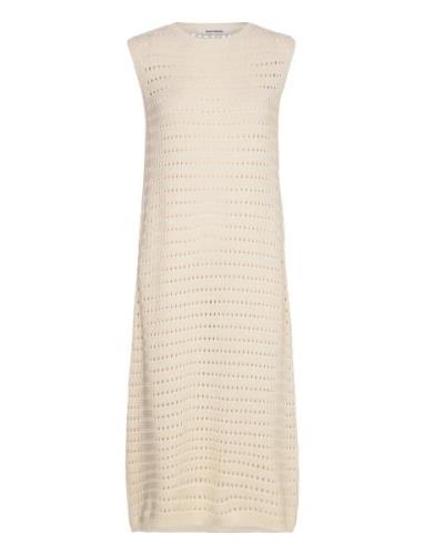 Srhennie Knit Dress Dresses Knitted Dresses Beige Soft Rebels