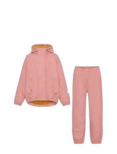 Zet Outerwear Rainwear Rainwear Sets Pink Molo