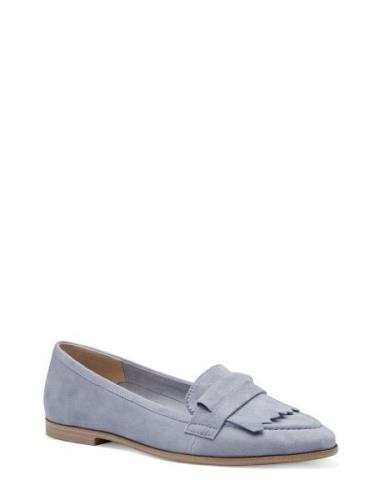 Women Slip-On Mokasiner Lave Sko Blue Tamaris