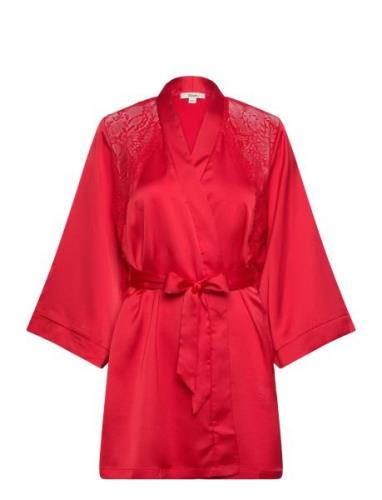 Instant Nightgown Pyjama Morgenkåpe Red Etam
