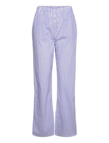 Cleeo Trouser Pyjama Bottom Pyjamasbukser Pysjbukser Blue Etam