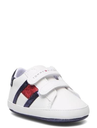 Flag Low Cut Velcro Shoe Lave Sneakers White Tommy Hilfiger
