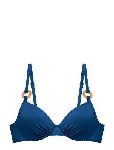 Cairns Bikini Top Swimwear Bikinis Bikini Tops Wired Bikinitops Blue D...