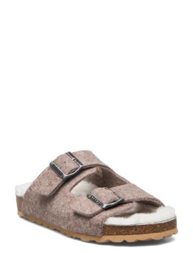 Carla Flate Sandaler Brown Axelda