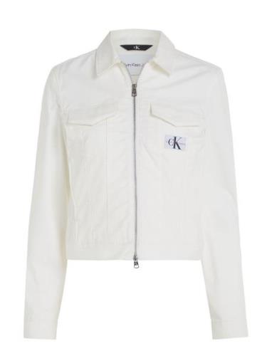 Lean Moto Jacket Dongerijakke Denimjakke White Calvin Klein Jeans