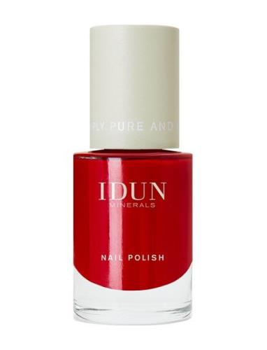 Nail Polish Rubin Neglelakk Sminke Red IDUN Minerals