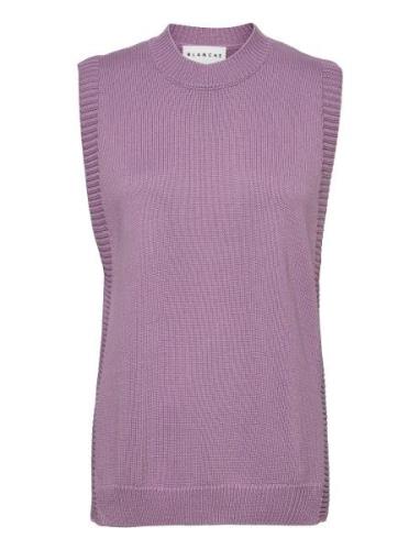 Sea Vest Vests Knitted Vests Purple Blanche
