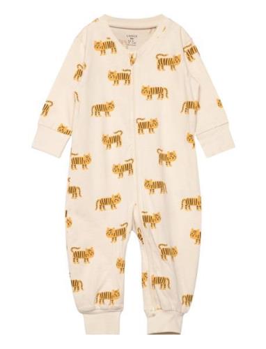 Pyjamas Tigers Pyjamas Sie Jumpsuit Cream Lindex
