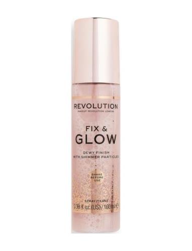 Revolution Fix & Glow Setting Spray Settingspray Sminke Nude Makeup Re...