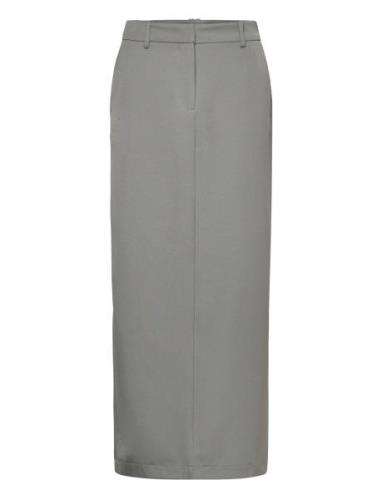 Vmmathilde Mr Tailored Long Skirt D2 Langt Skjørt Grey Vero Moda