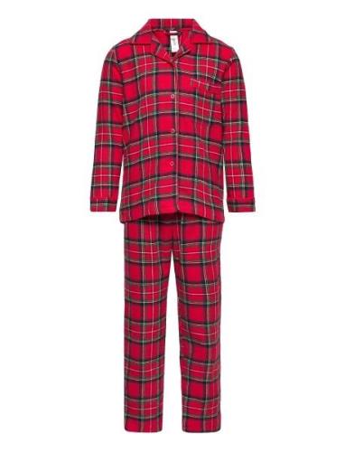 Pajama Flannel Yd Check Pyjamas Sett Red Lindex