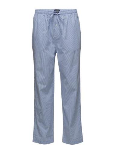 Gingham Cotton Sleep Pant Joggebukser Blue Polo Ralph Lauren Underwear
