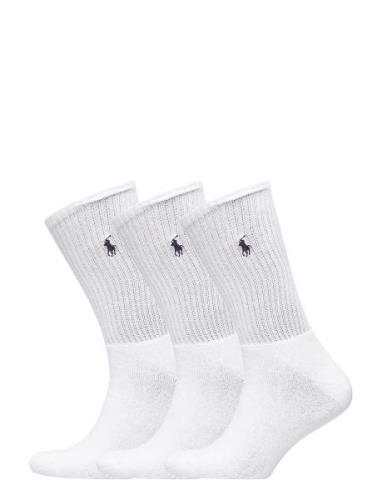 Crew Sock 3-Pack Underwear Socks Regular Socks White Polo Ralph Lauren...