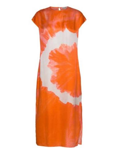 Etta Mariana Dress Knelang Kjole Orange AllSaints