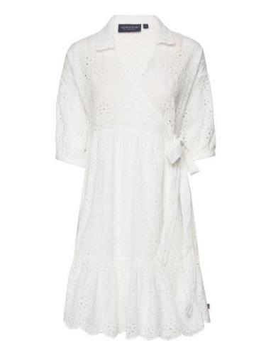 Claudia Broderie Anglaise Wrap Dress Dresses Wrap Dresses White Lexing...