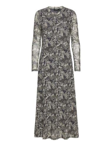 Slbriley Arine Dress Ls Knelang Kjole Multi/patterned Soaked In Luxury