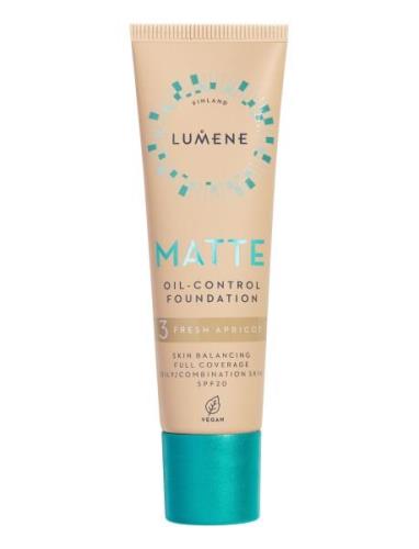 Matte Oil-Control Foundation Spf20 Foundation Sminke LUMENE