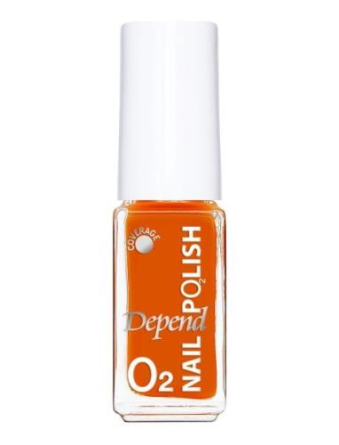 Minilack Oxygen Färg A733 Neglelakk Sminke Orange Depend Cosmetic