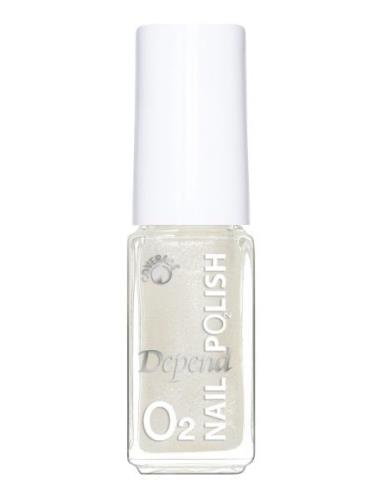 Minilack Oxygen Färg A736 Neglelakk Sminke Silver Depend Cosmetic