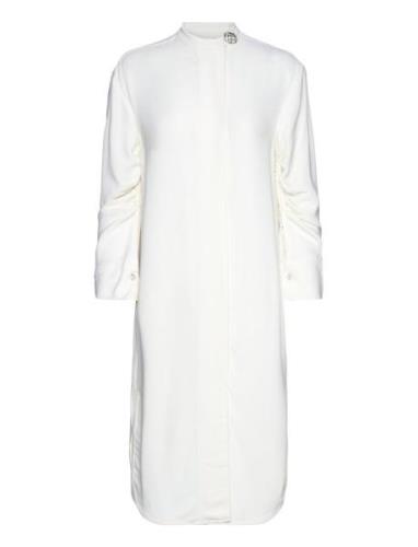 Layla - Matte Viscose Crepe Dresses Shirt Dresses White Day Birger Et ...