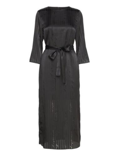 Dress Knelang Kjole Black Armani Exchange