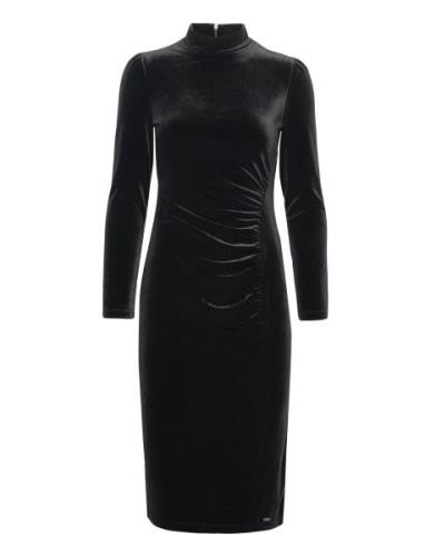 Dress Knelang Kjole Black Armani Exchange