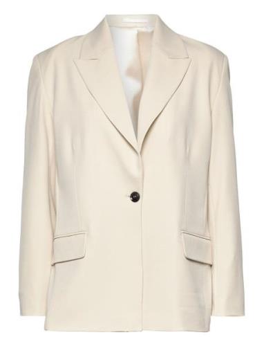 2Nd Janet - Office Essential Blazers Single Breasted Blazers Cream 2ND...