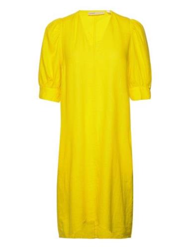 Kikoiw Yanca Dress Knelang Kjole Yellow InWear
