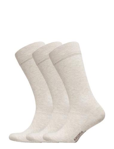 True Ankle Sock Underwear Socks Regular Socks Beige Amanda Christensen