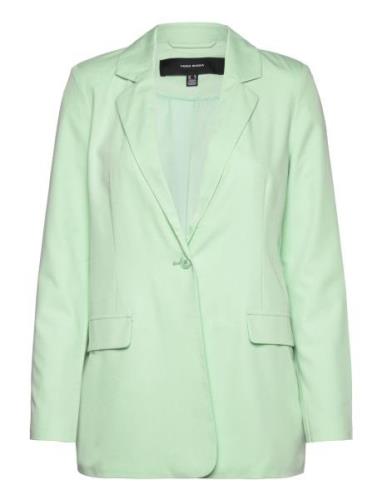 Vmzelda Ls Loose Blazer Noos Blazers Single Breasted Blazers Green Ver...