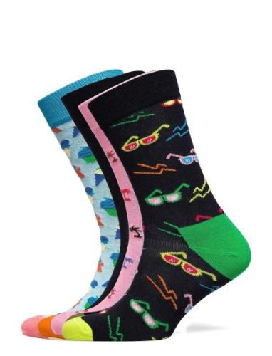 4-Pack Tropical Day Socks Gift Set Underwear Socks Regular Socks Multi...