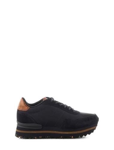 Nora Iii Leather Plateau Lave Sneakers Blue WODEN