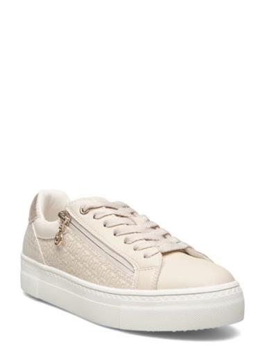 Women Lace-Up Lave Sneakers Beige Tamaris